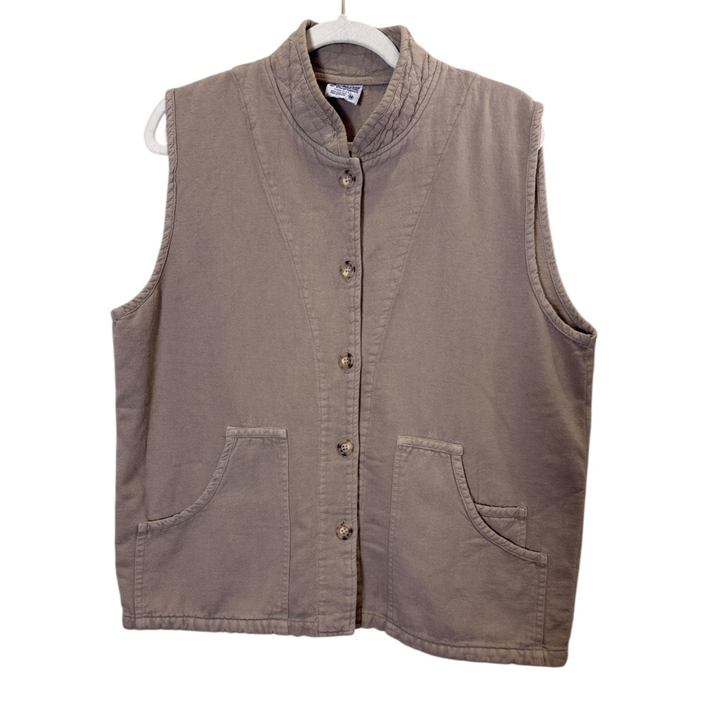Sea Breeze of California Made In USA Cotton Utility Vest Sz M